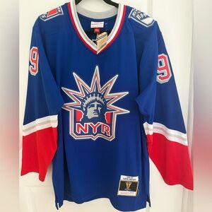 NWT Mitchell & Ness NYR New York Rangers Wayne Gretzky Vintage Hockey Jersey